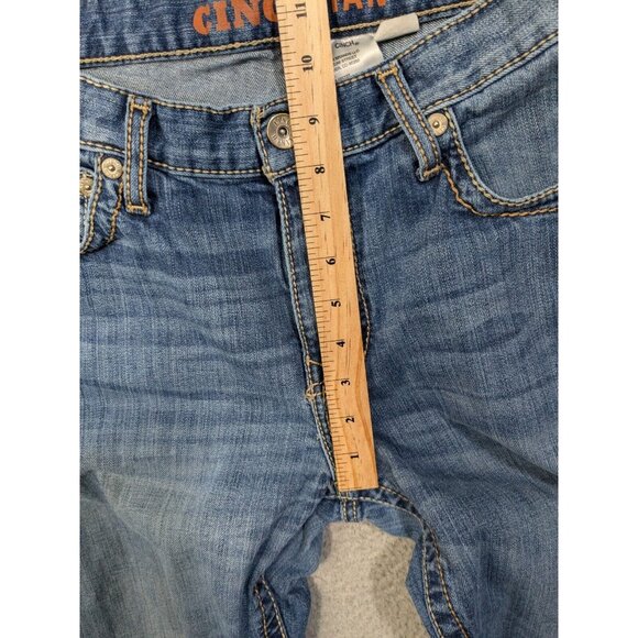 Cinch Ian Jeans Mens 33x32 (Measures 31x30) Slim Boot Western Blue - Picture 8 of 16
